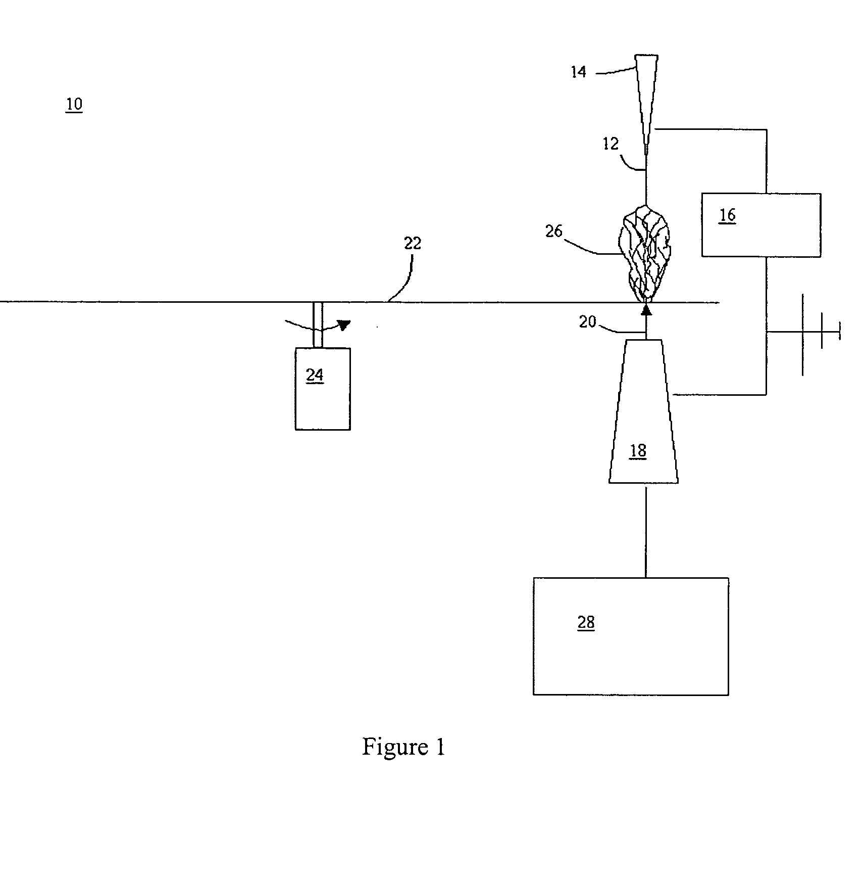 Patterned electrospinning