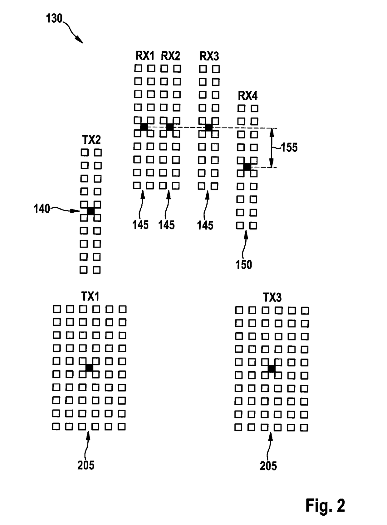 Azimuth determination with the aid of a radar sensor