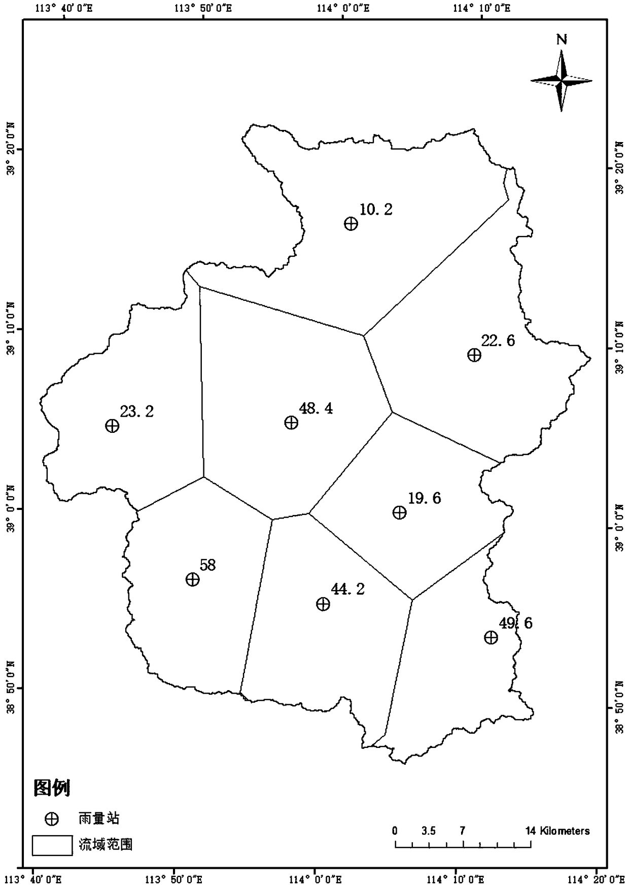 Historical rainfall retrieval method based on mesoscale numerical atmospheric model and high resolution