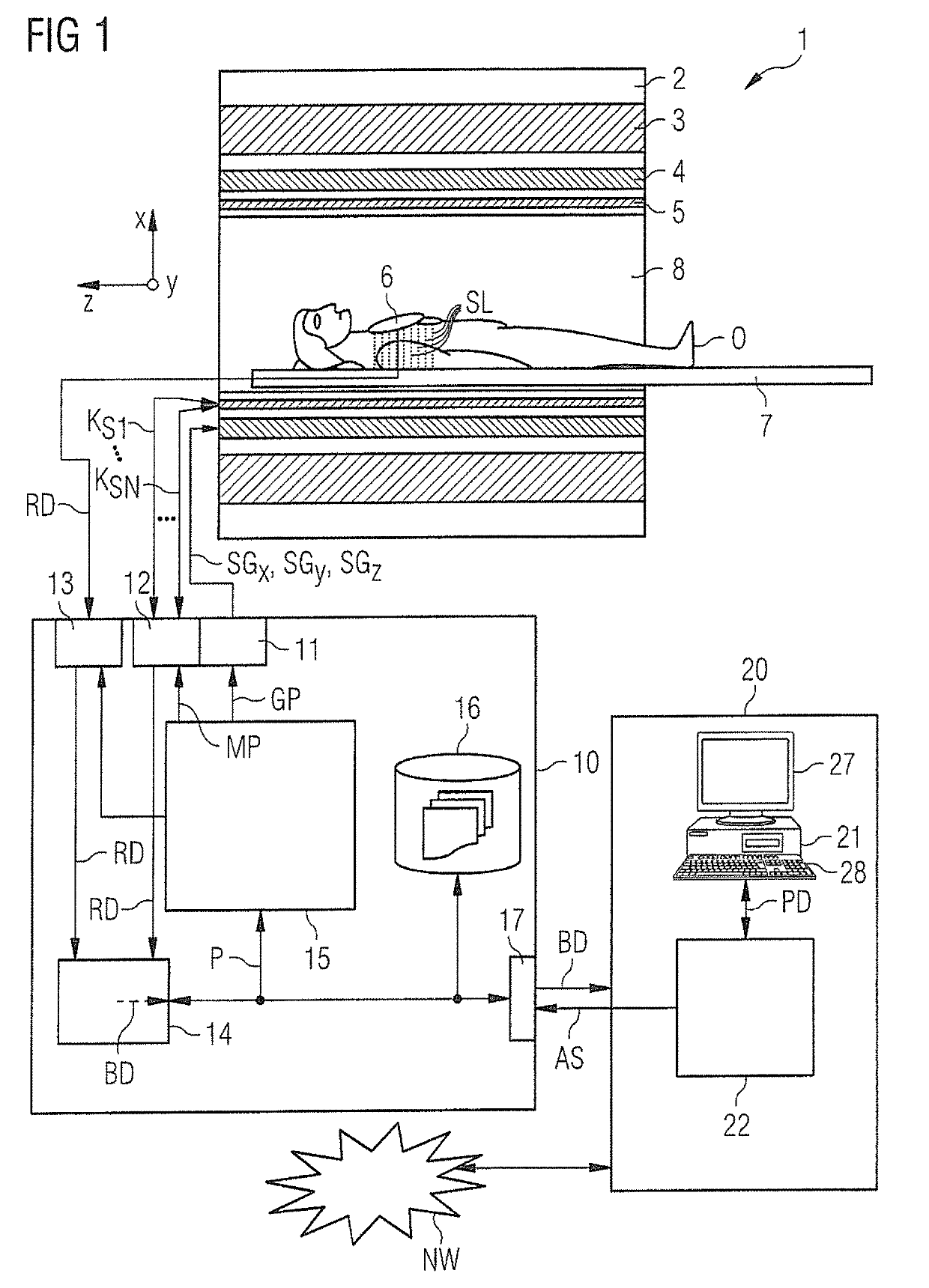 Method and computer for producing a pulse sequence for controlling a magnetic resonance imaging apparatus