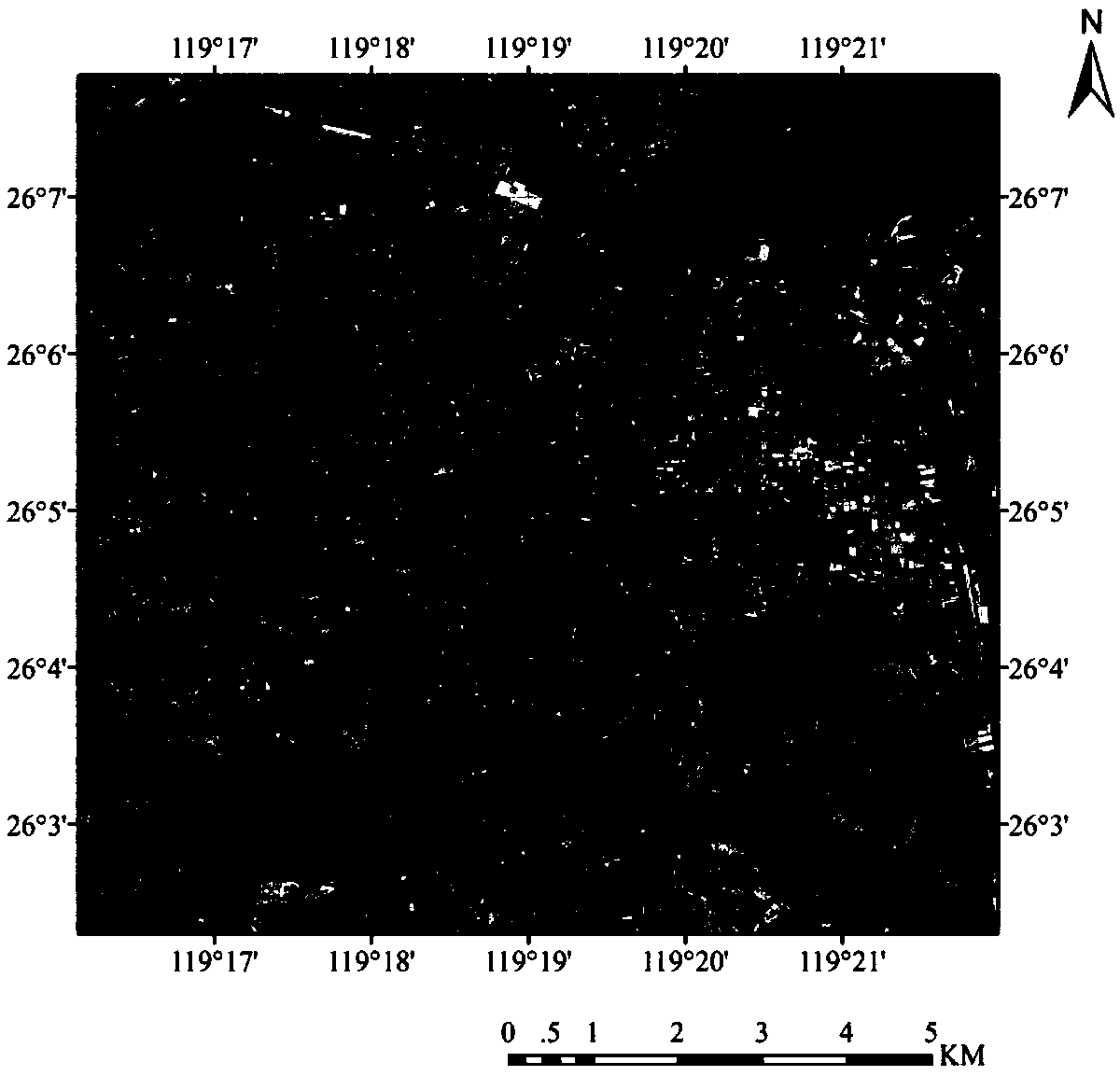 Indirect urban high-resolution impervious surface extraction method