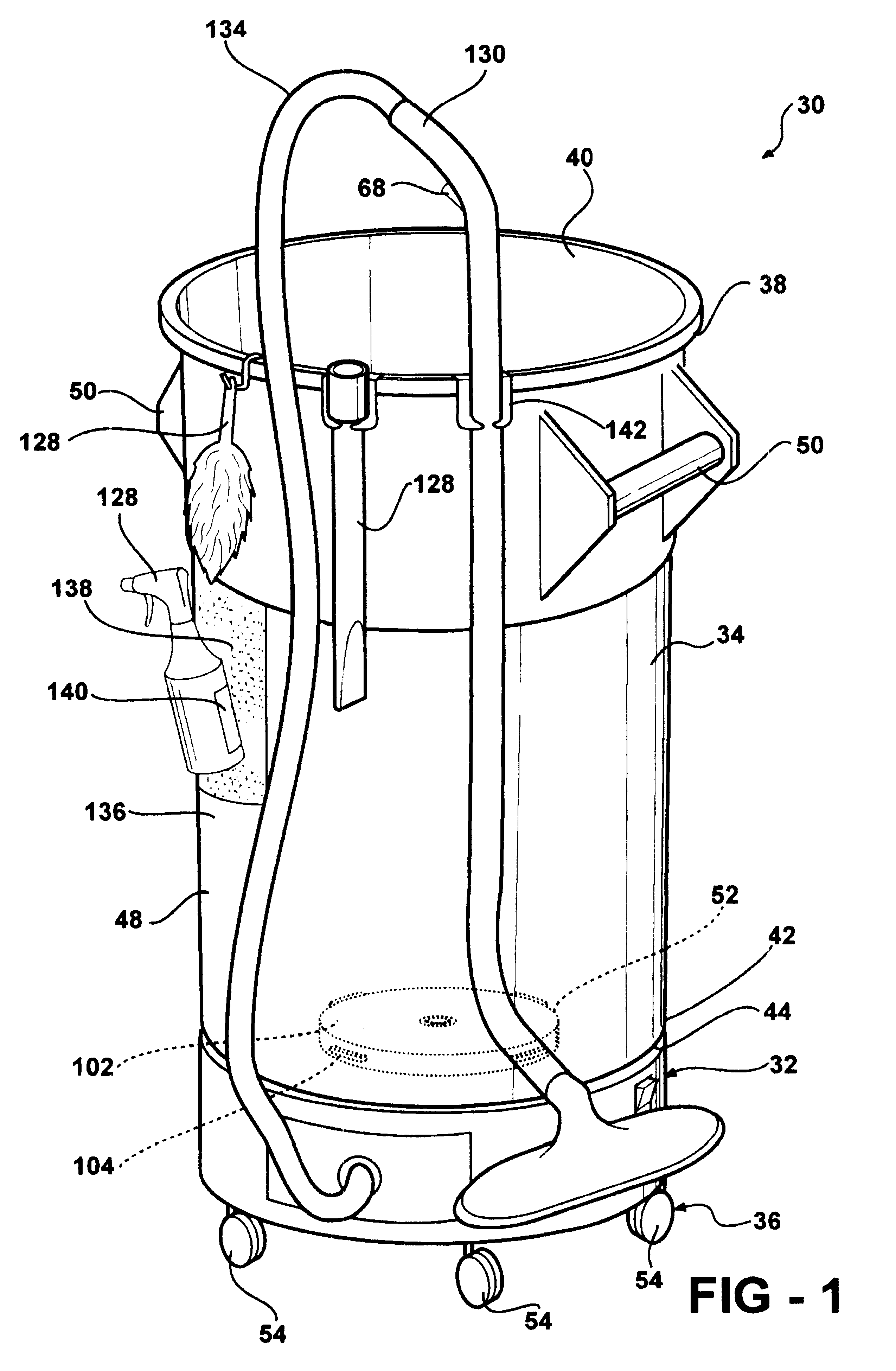 Portable cleaning assembly