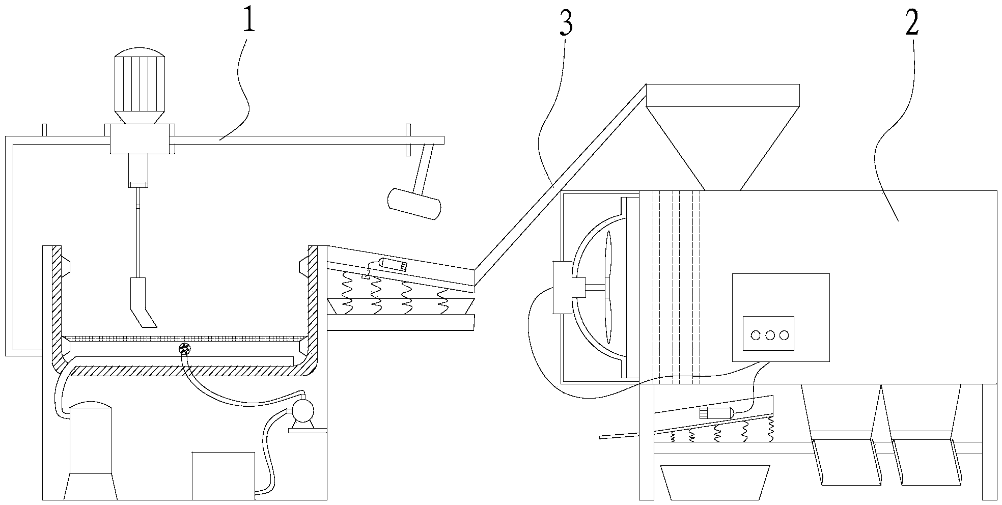 Tea cleaning and sieving integrated machine