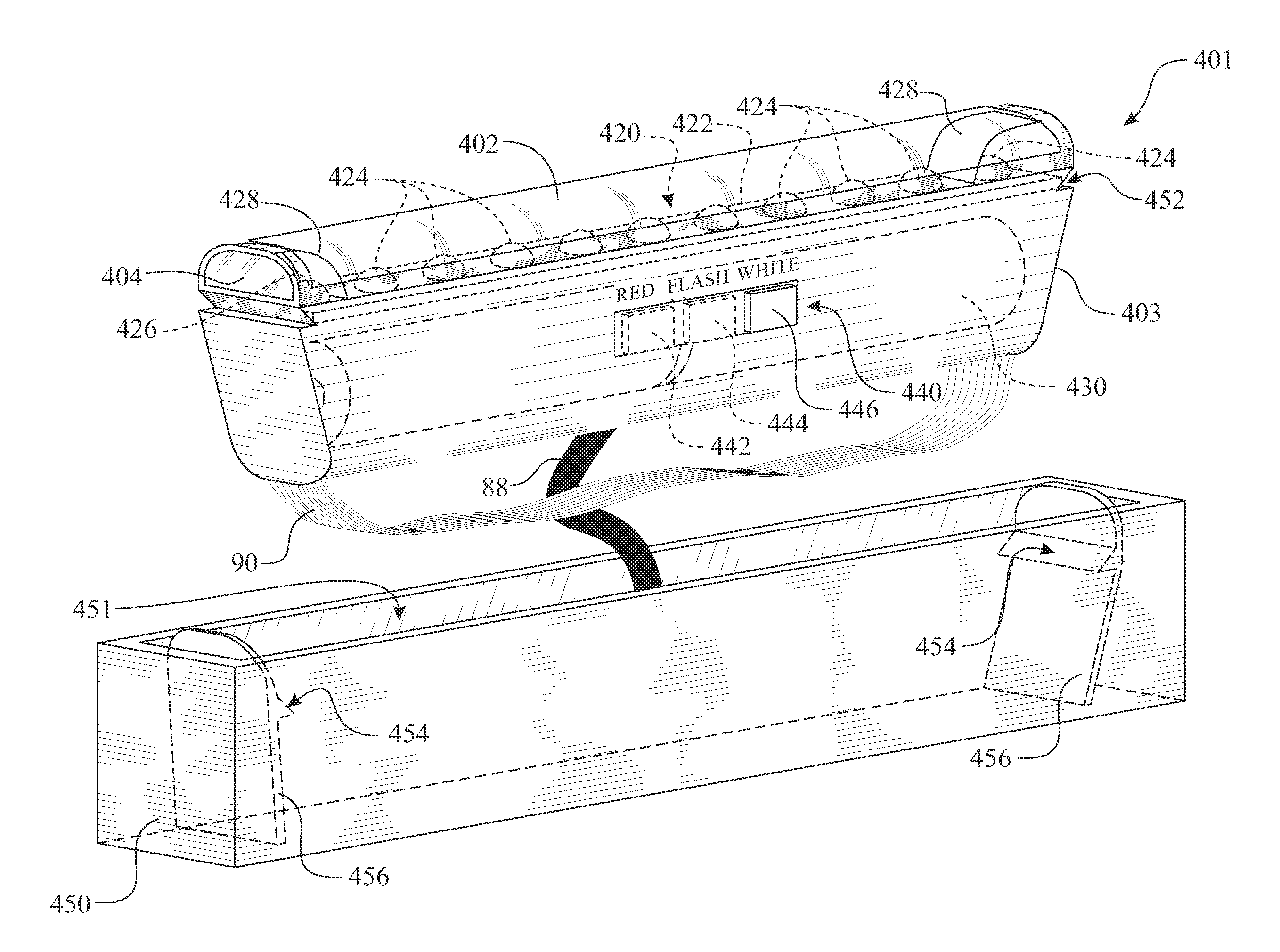 Detachable vehicle taillight and flashlight combination