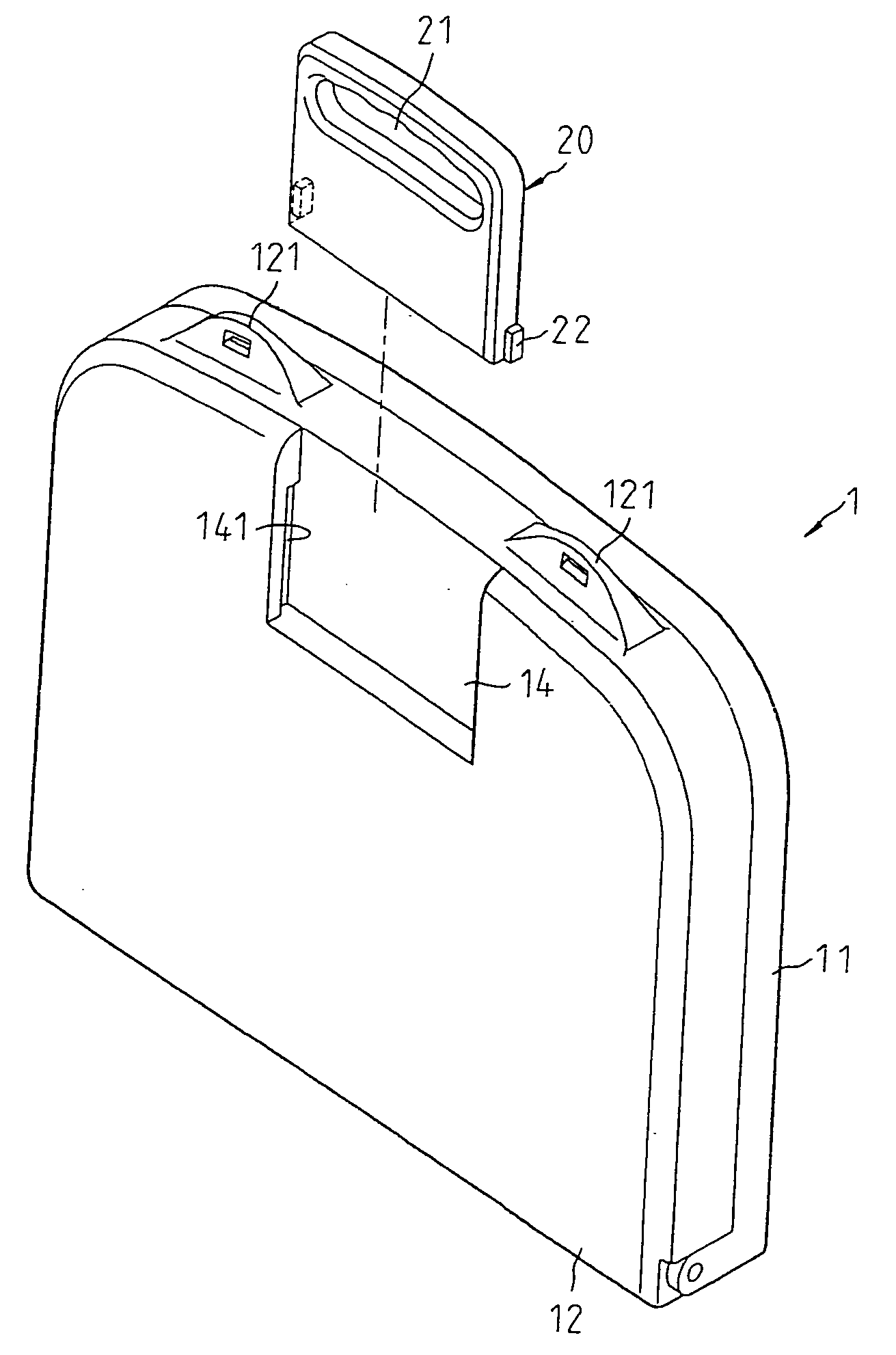 Hideable toolbox handle