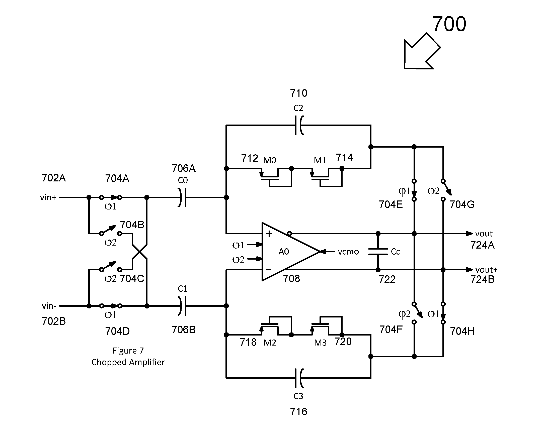 Pseudo-random chopper amplifier