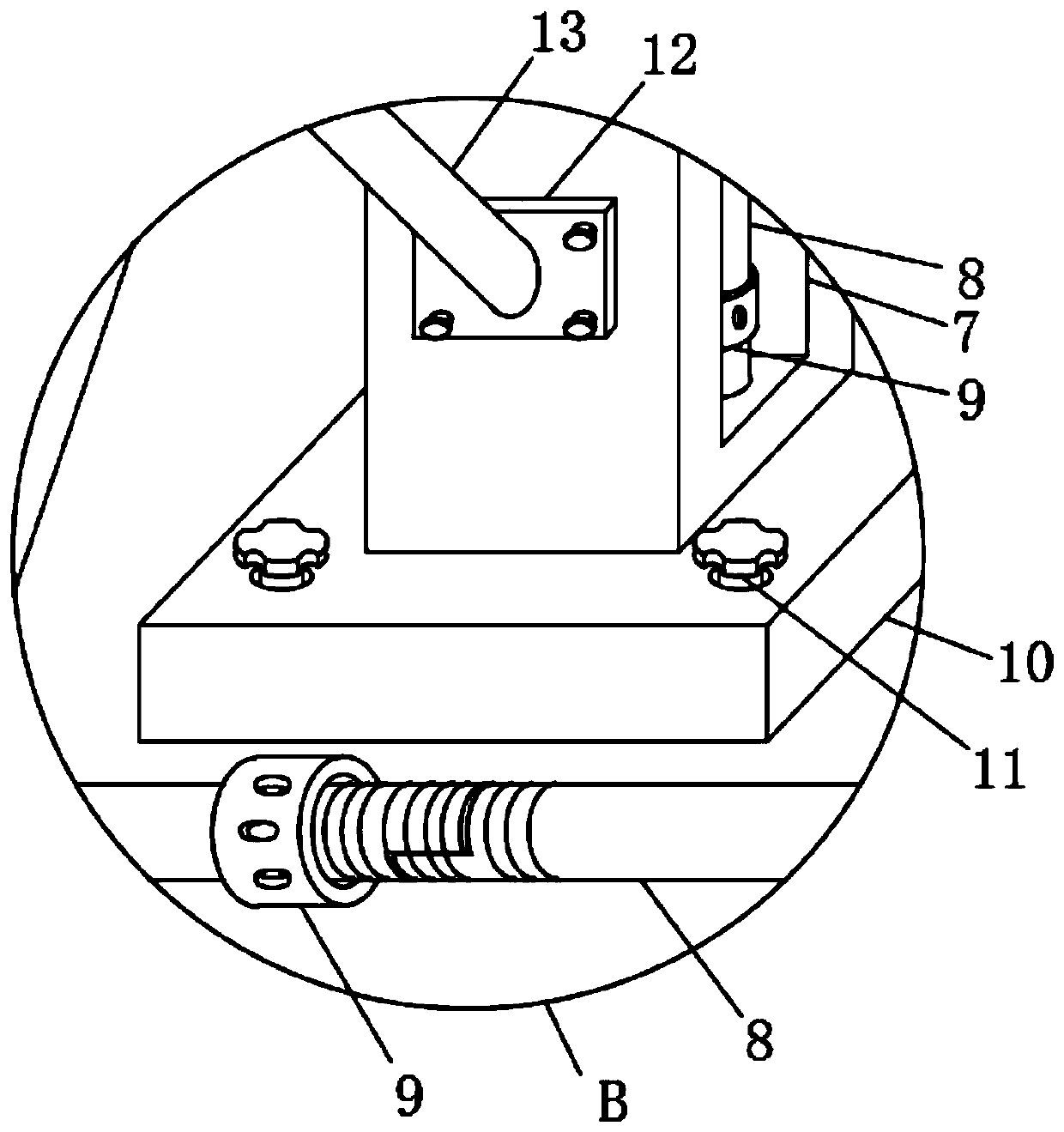 Protecting device for floor template building and application method thereof