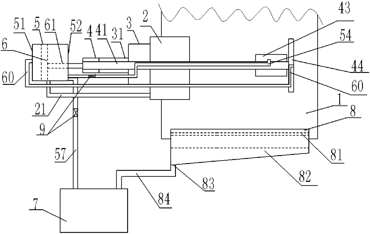 Cleaning device for two sides of glass