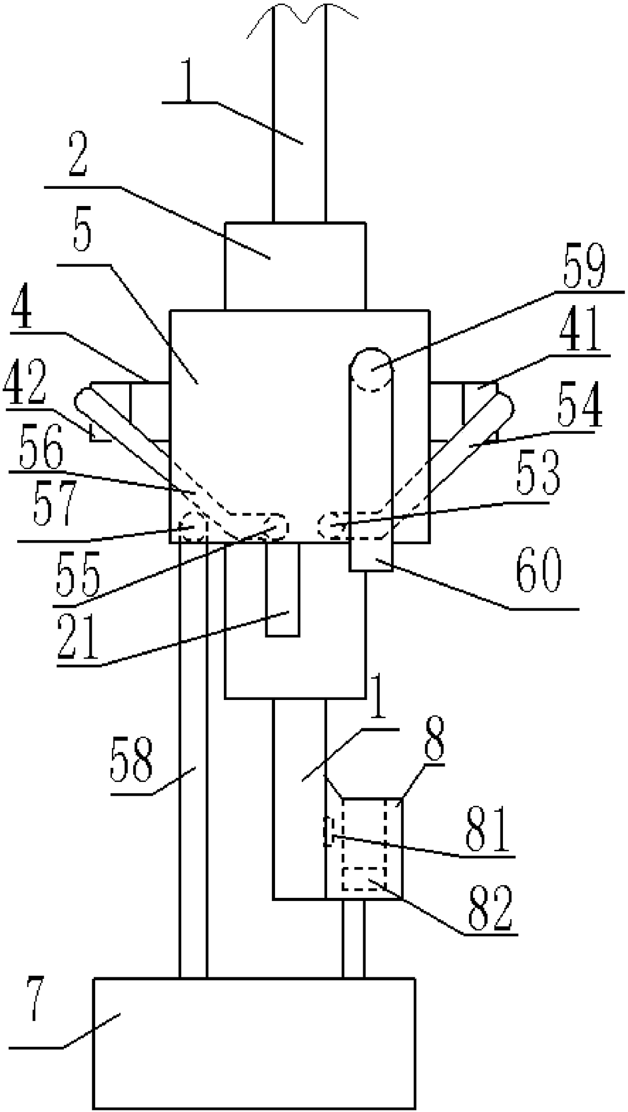 Cleaning device for two sides of glass