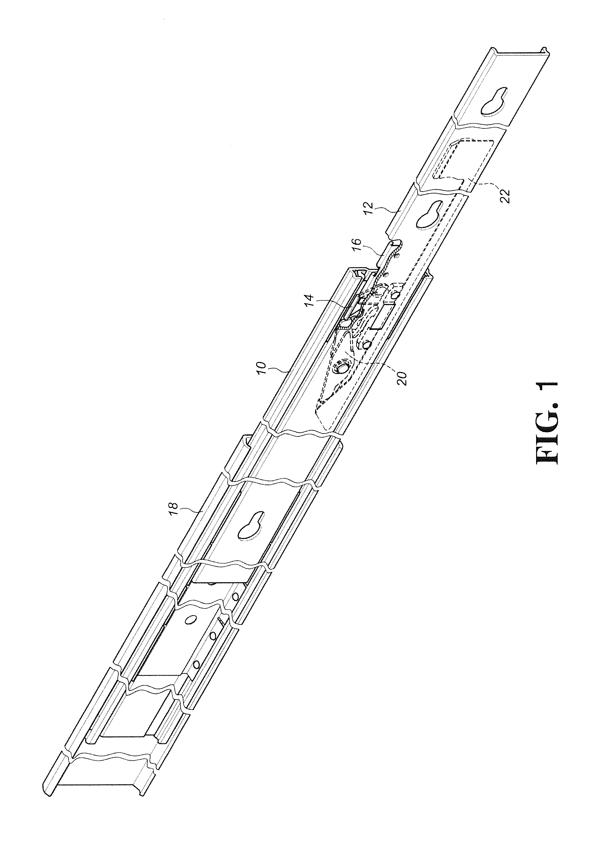 Slide assembly with deceleration device