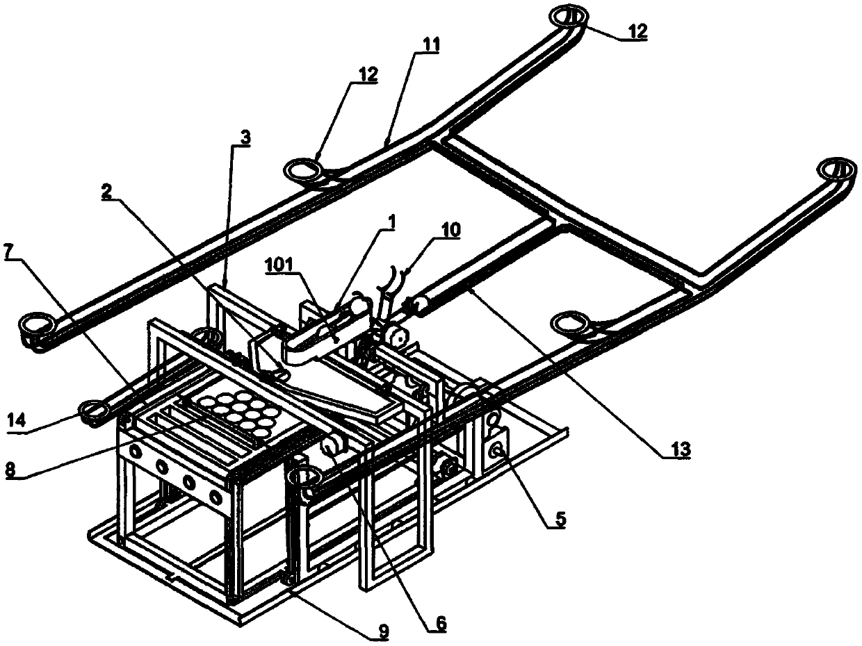 Automatic Chinese billiard ball placing and feeding device