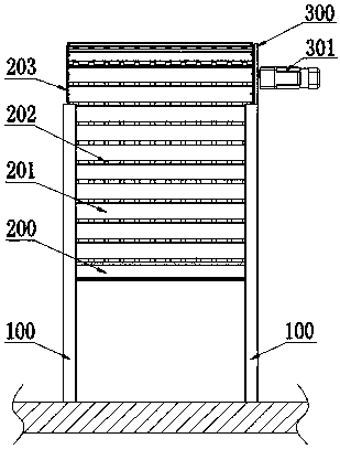 Mute rolling gate with controllable transparency and ventilation effects