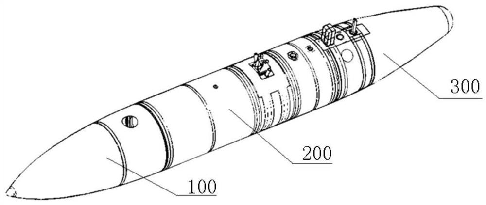 All composite material lightweight fuel tank shell for aircraft