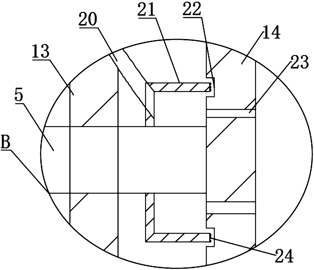 River sand screening device for concrete mixing on construction site