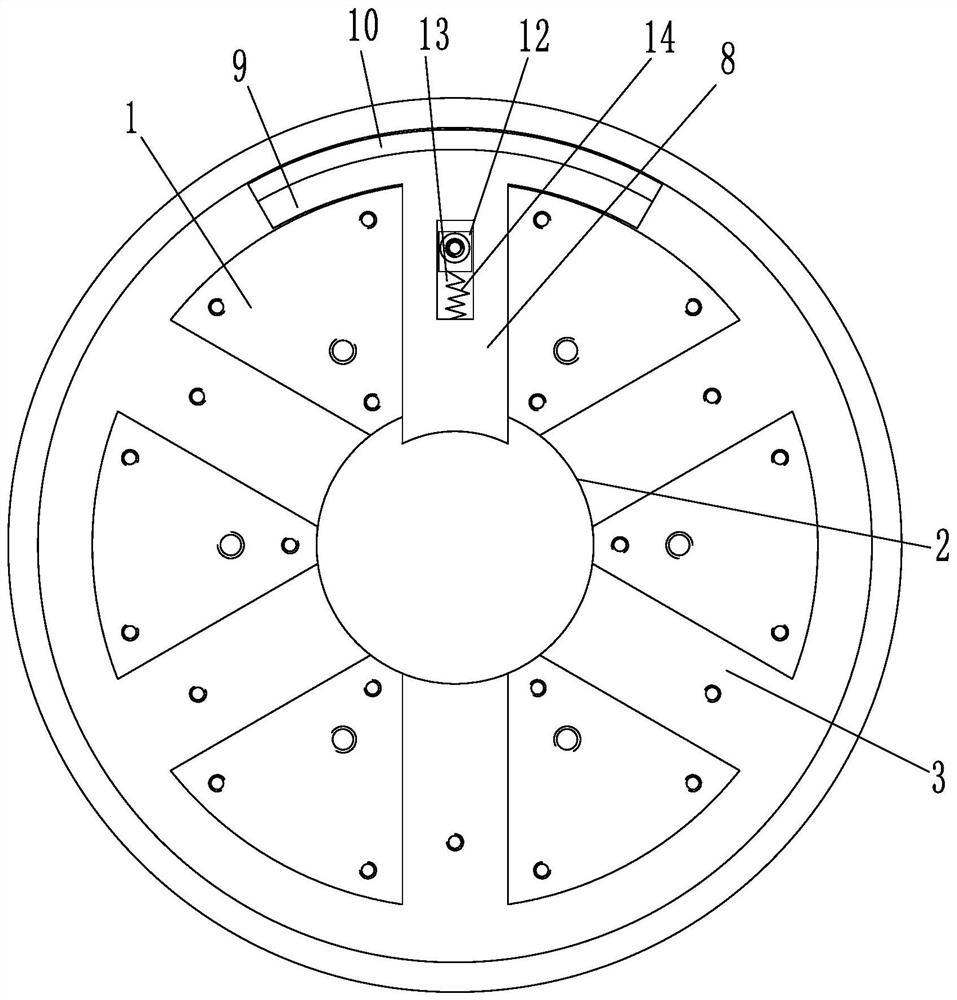 Inflatable flat winding chuck