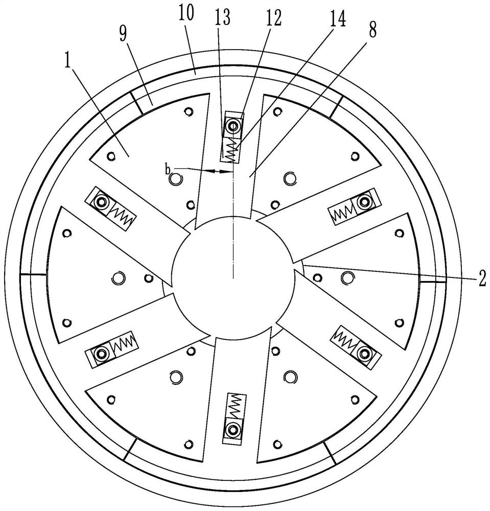 Inflatable flat winding chuck