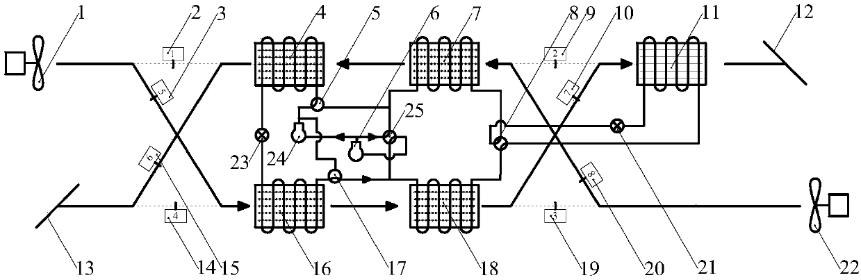 Half-decoupling type graded dehumidifying and cooling dehumidifying heat pump system and method