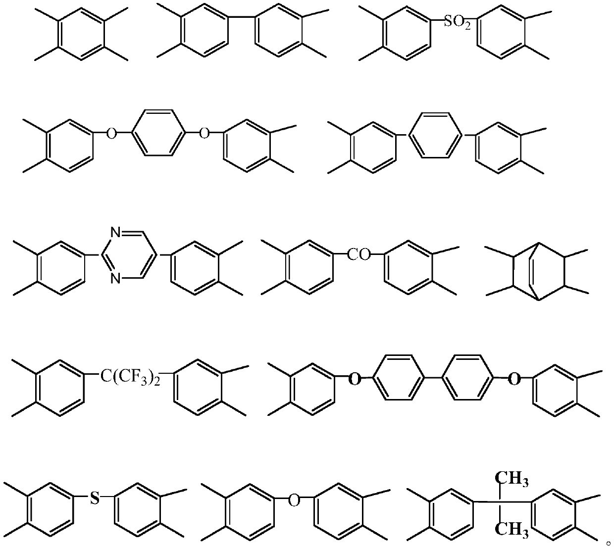 Ultra-short electrospinning polyimide nanofiber and preparing method thereof