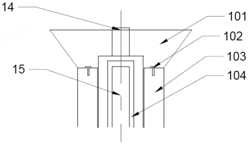 Growth device and growth method of iridium-free zone-melting gallium oxide crystal