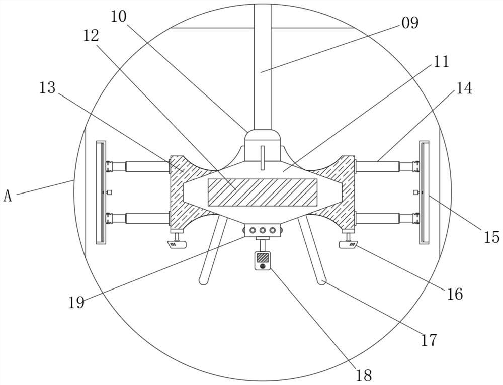 Coal bed gas detection device capable of sampling soil at different depths in well