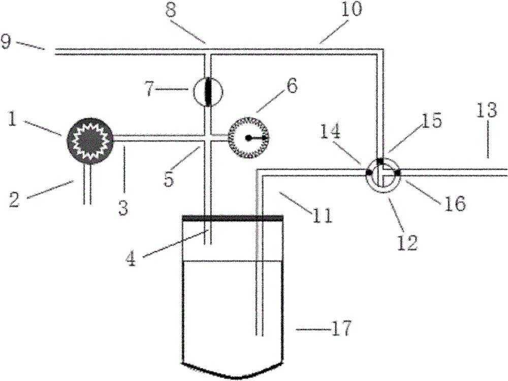 Small-sized vacuum filling device with controllable filling speed