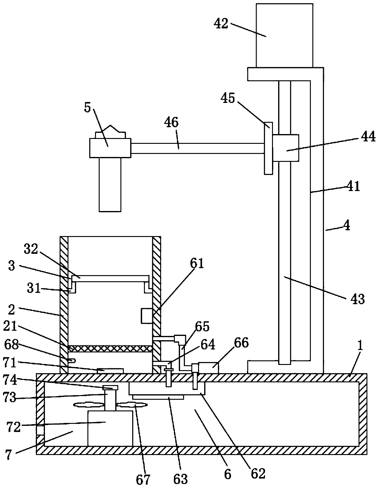 Carbon paste viscosity detection device for flexible board production