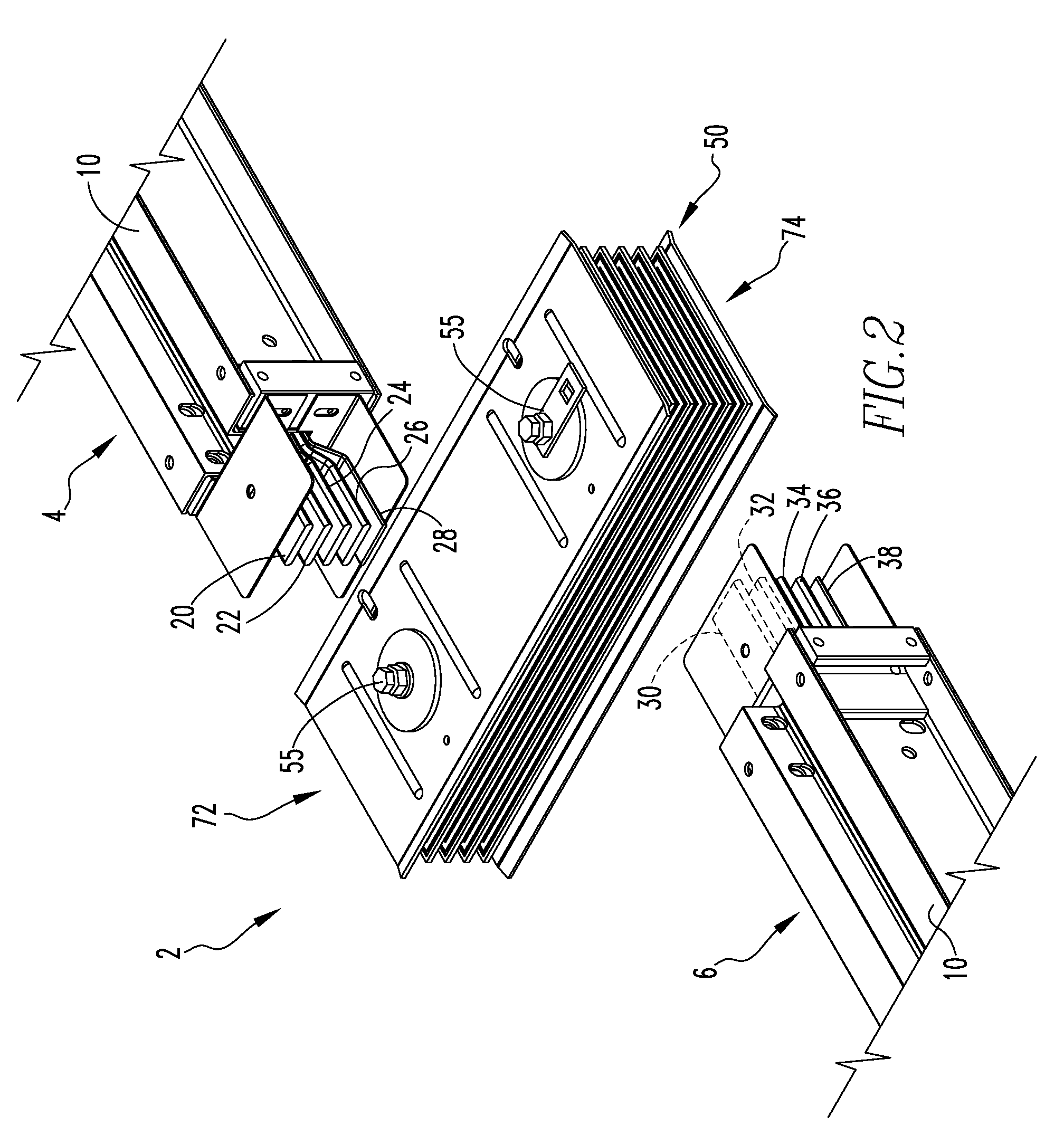 Electrical busway and offset coupling assembly therefor