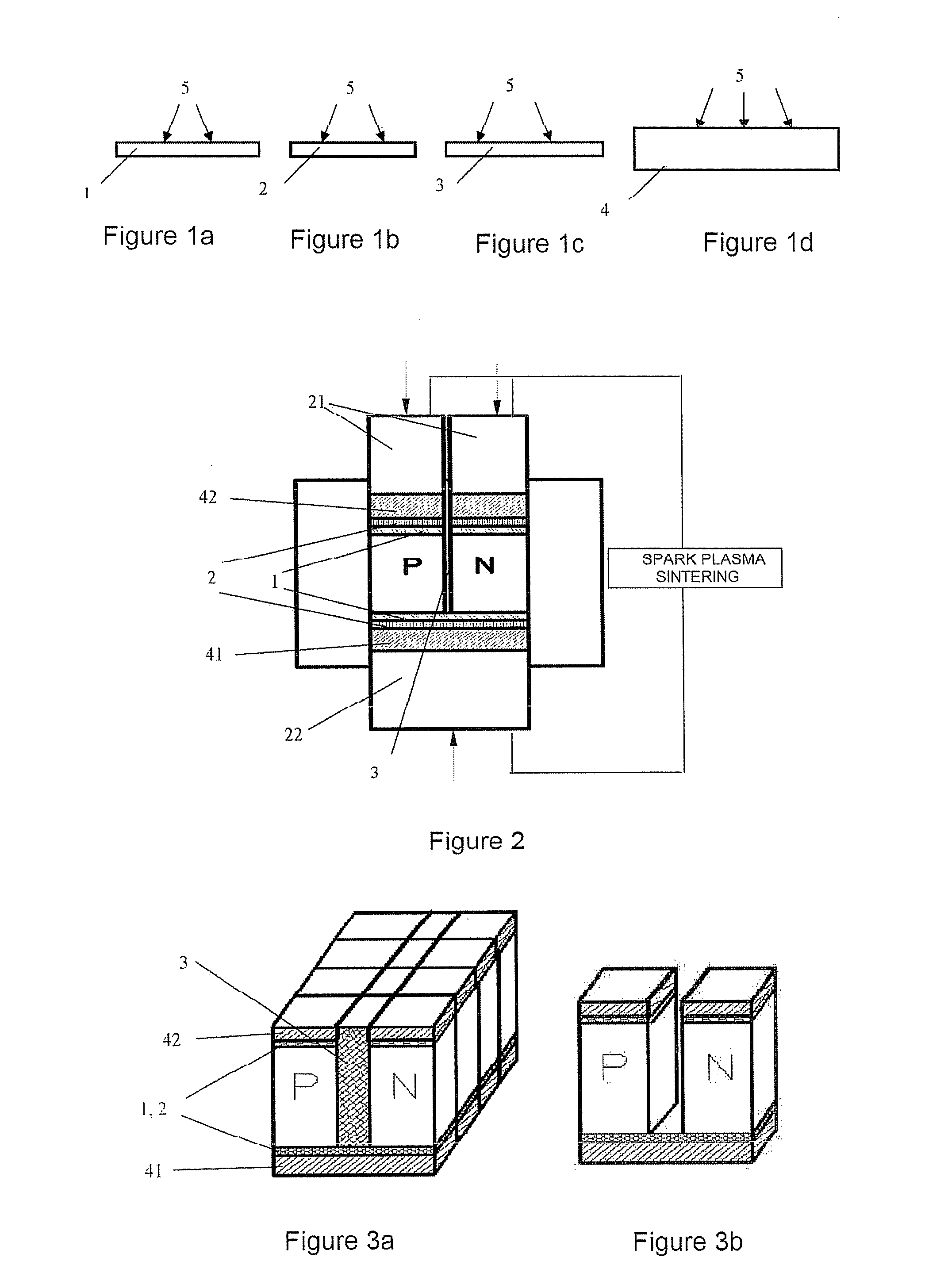 Fabrication method for thermoelectric device