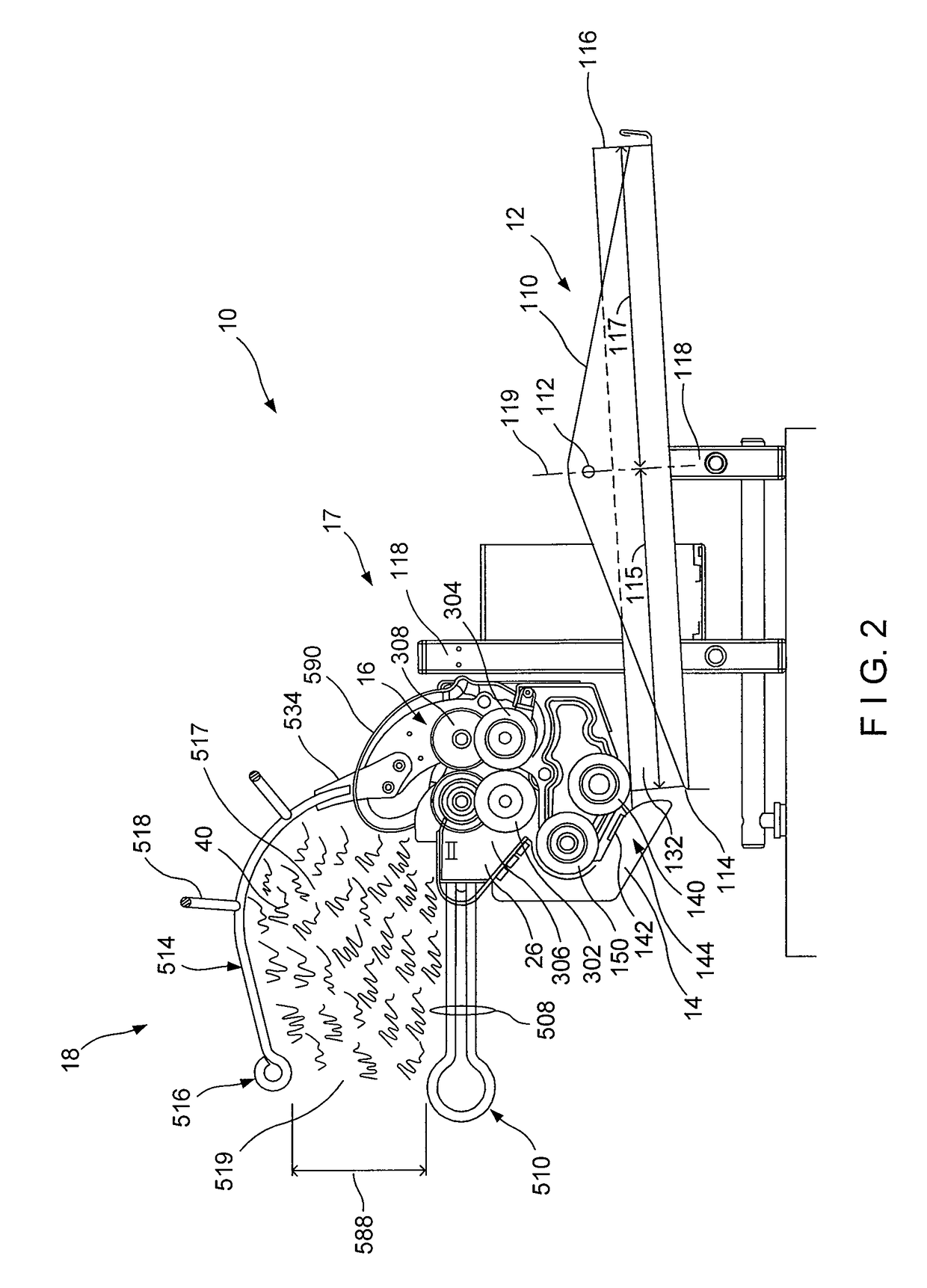 Crumpling mechanism for creating dunnage