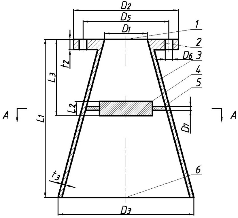 Central pipe provided with grid mesh and serving as draft pipe of vortex suppression device