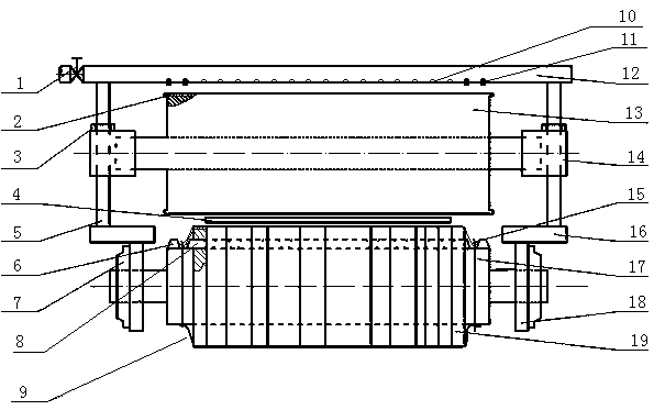 Width-adjustable acid rolling device capable of eliminating residual acid