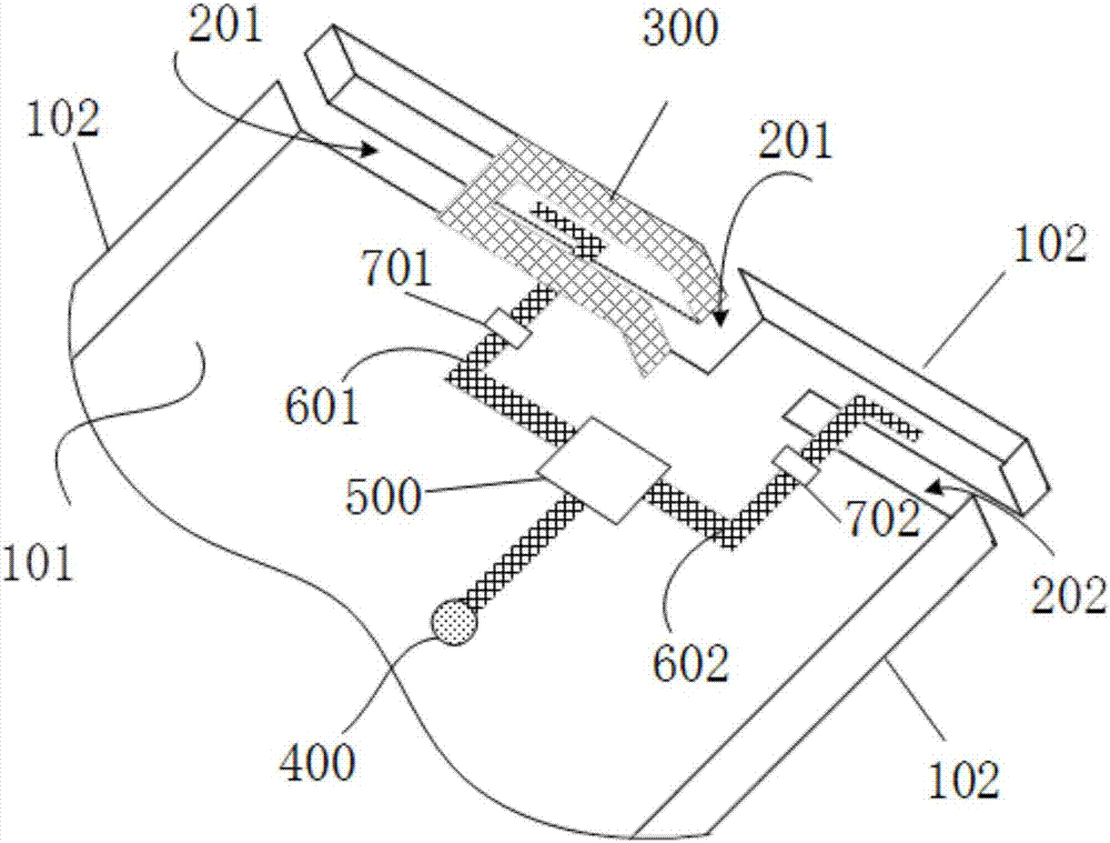 Multifrequency terminal antenna used for full-metal housing