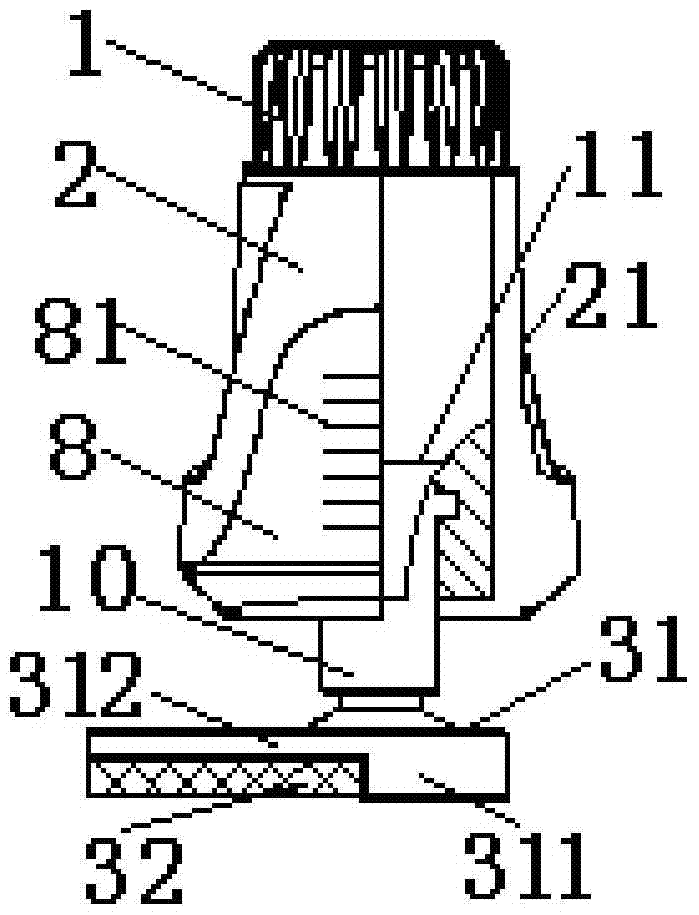 A femoral artery compression hemostasis device