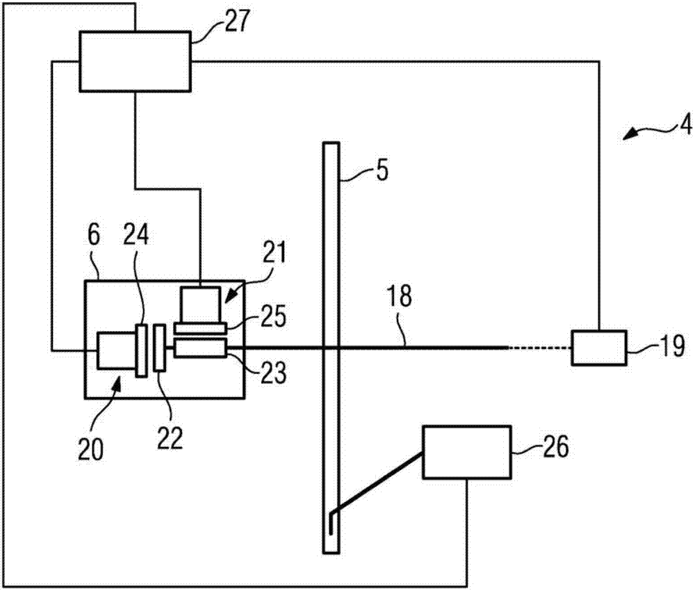 Sawing apparatus and process for producing a scintillator structured into scintillator elements and scintillator having scintillator elements