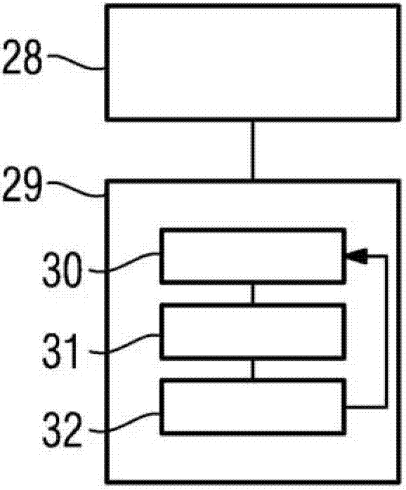 Sawing apparatus and process for producing a scintillator structured into scintillator elements and scintillator having scintillator elements