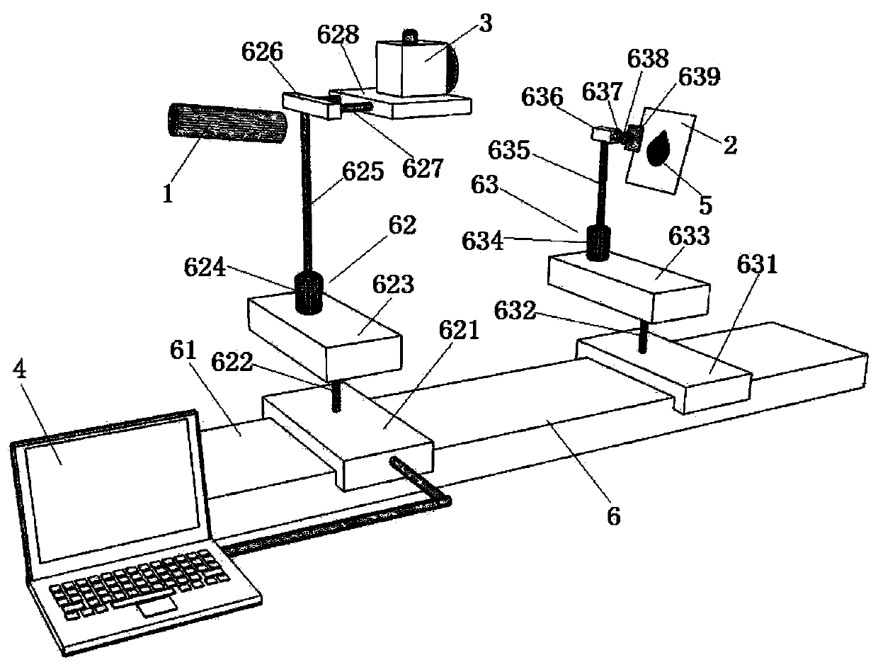 Liquid surface tension measuring device and method based on light reflection