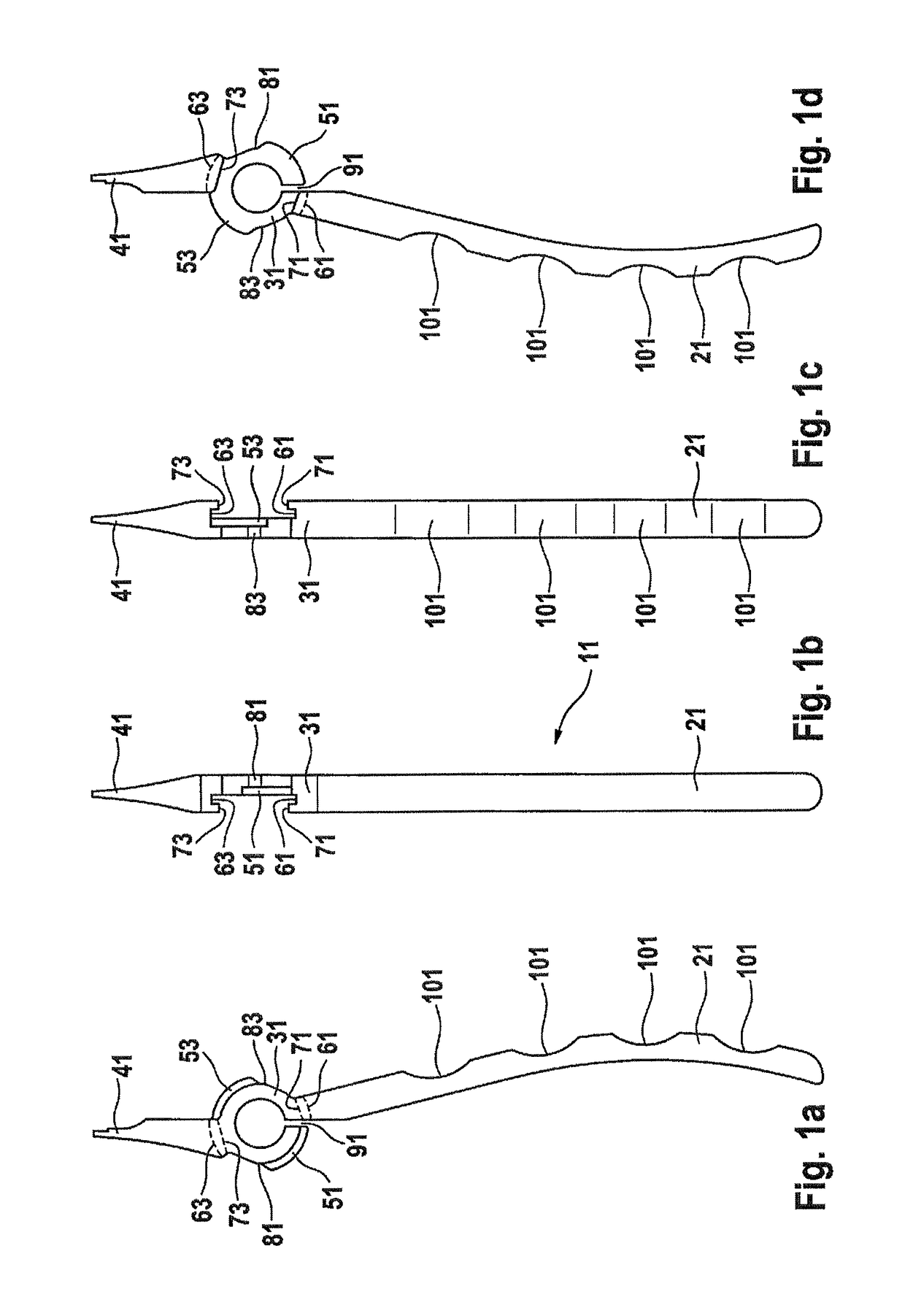 Surgical forceps which can be taken apart