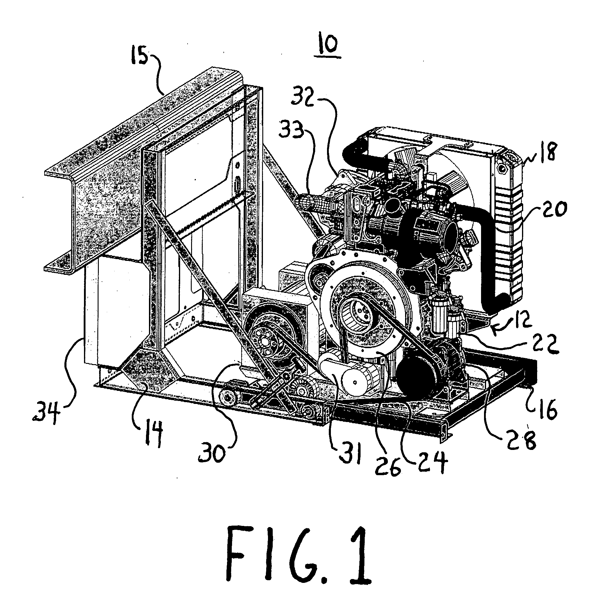 Auxiliary power unit for transportation vehicle