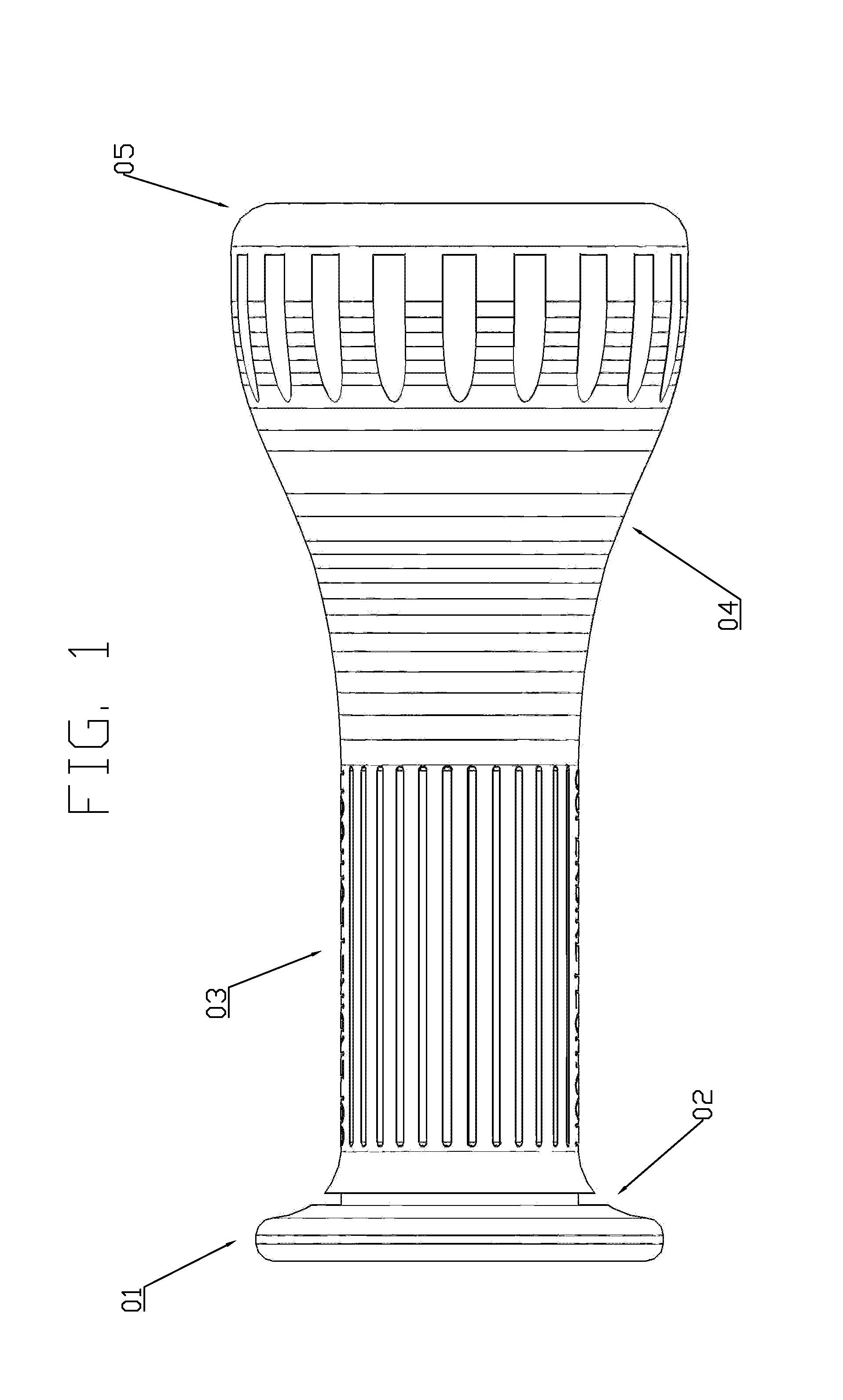 Flared Grip for Bicycle or Motorcycle Handlebar