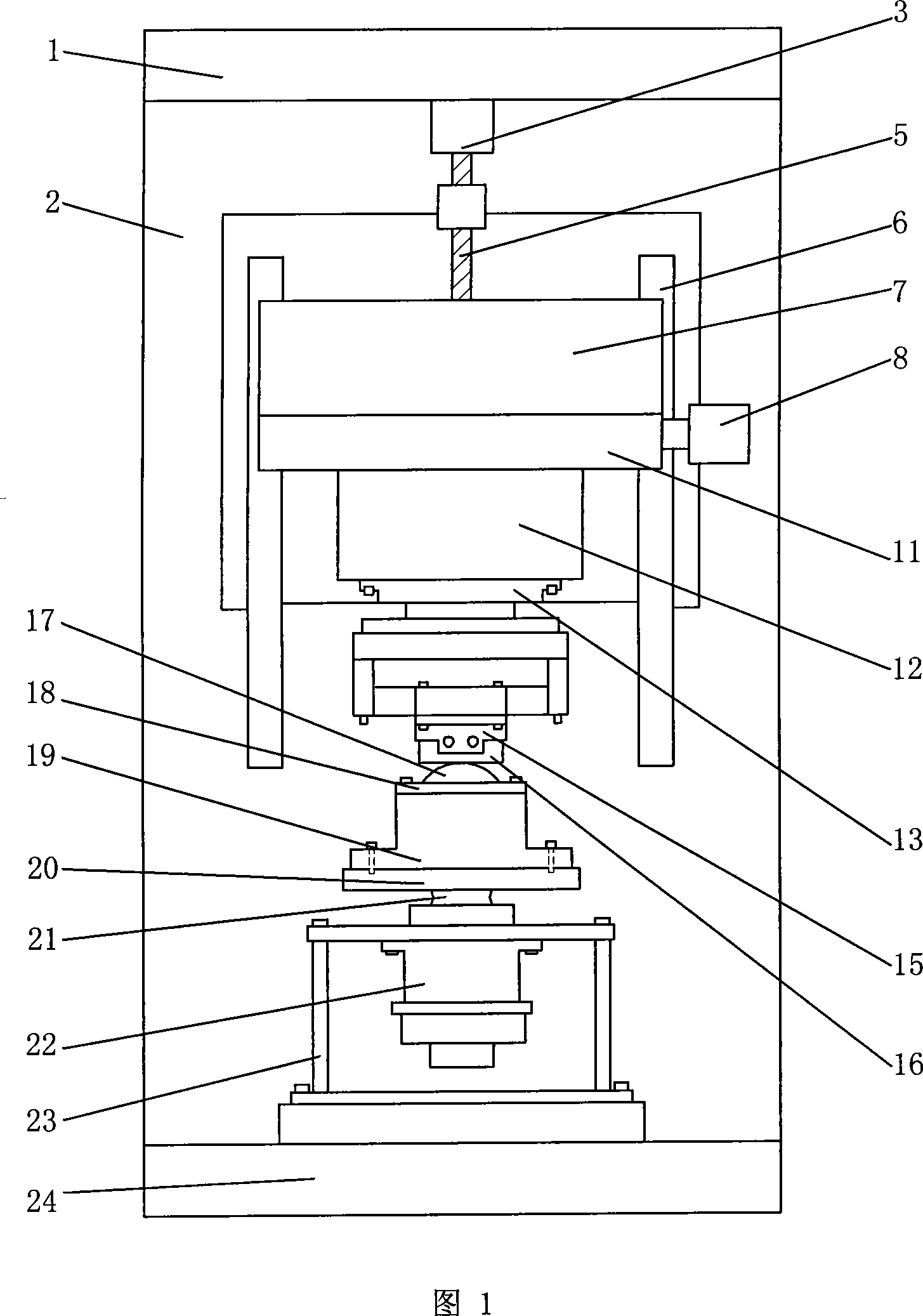 Twisting or micro-moving frictional wear test method and device thereof