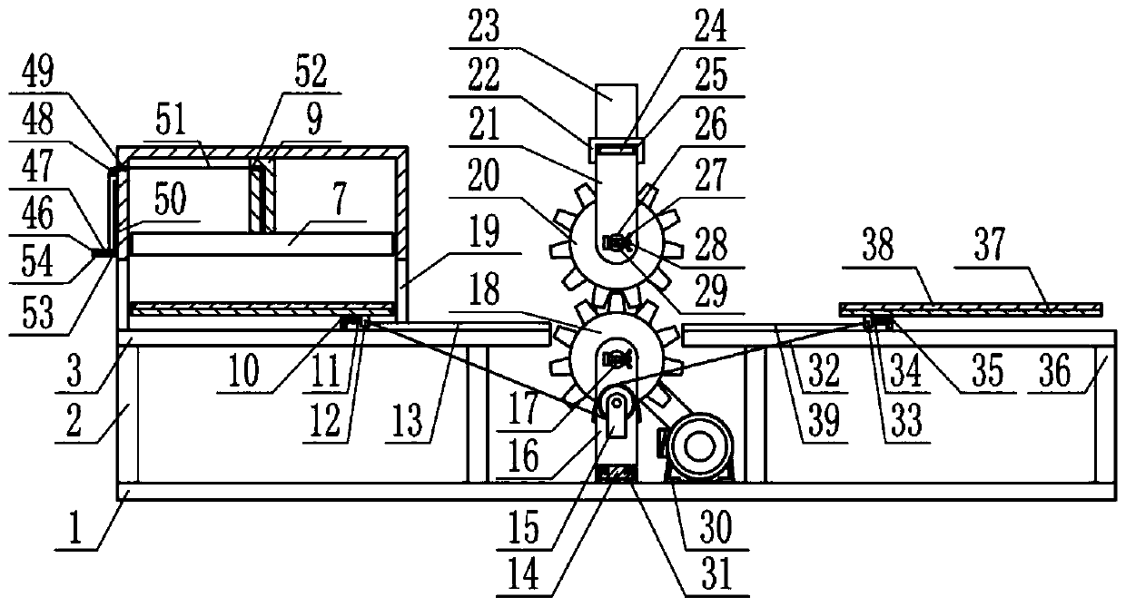 An adjustable creasing machine for corrugated paper production