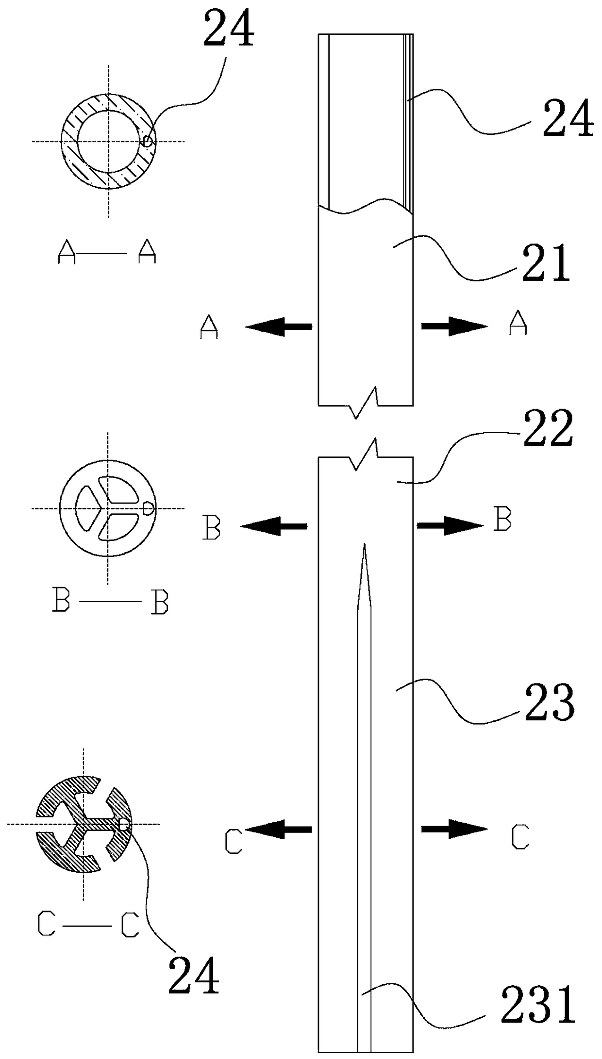 Drainage tube with puncture needle and using method thereof