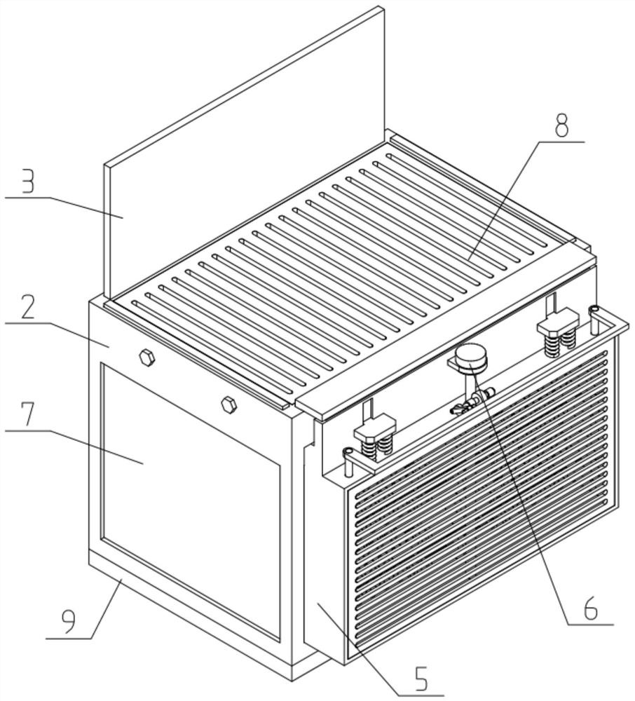 Blockchain management server cooling device