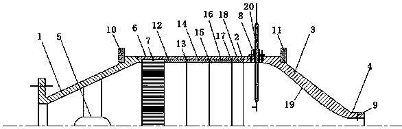 Subsonic-speed jet type pneumatic probe calibration wind tunnel