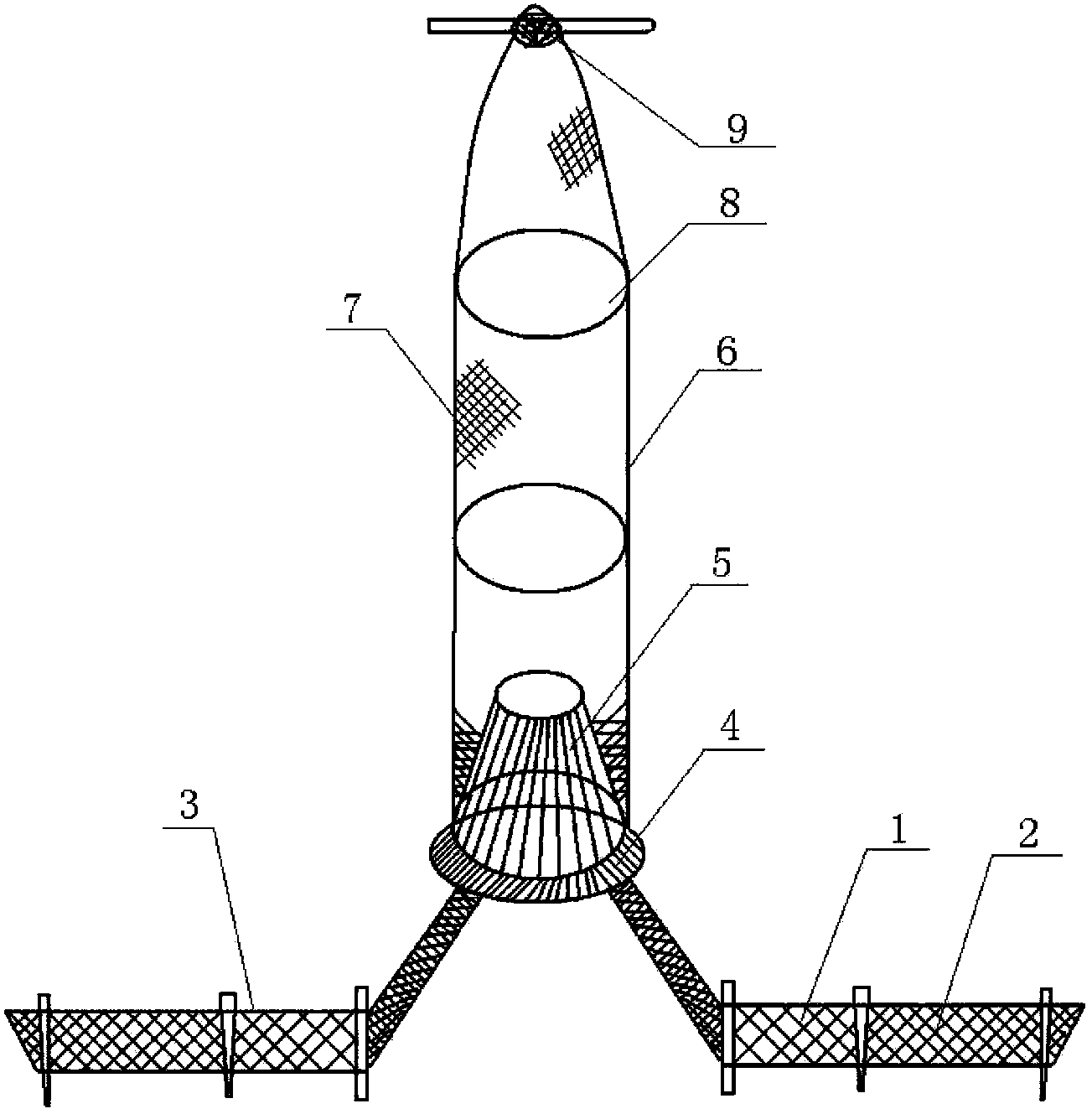 Device for fishing in shallow