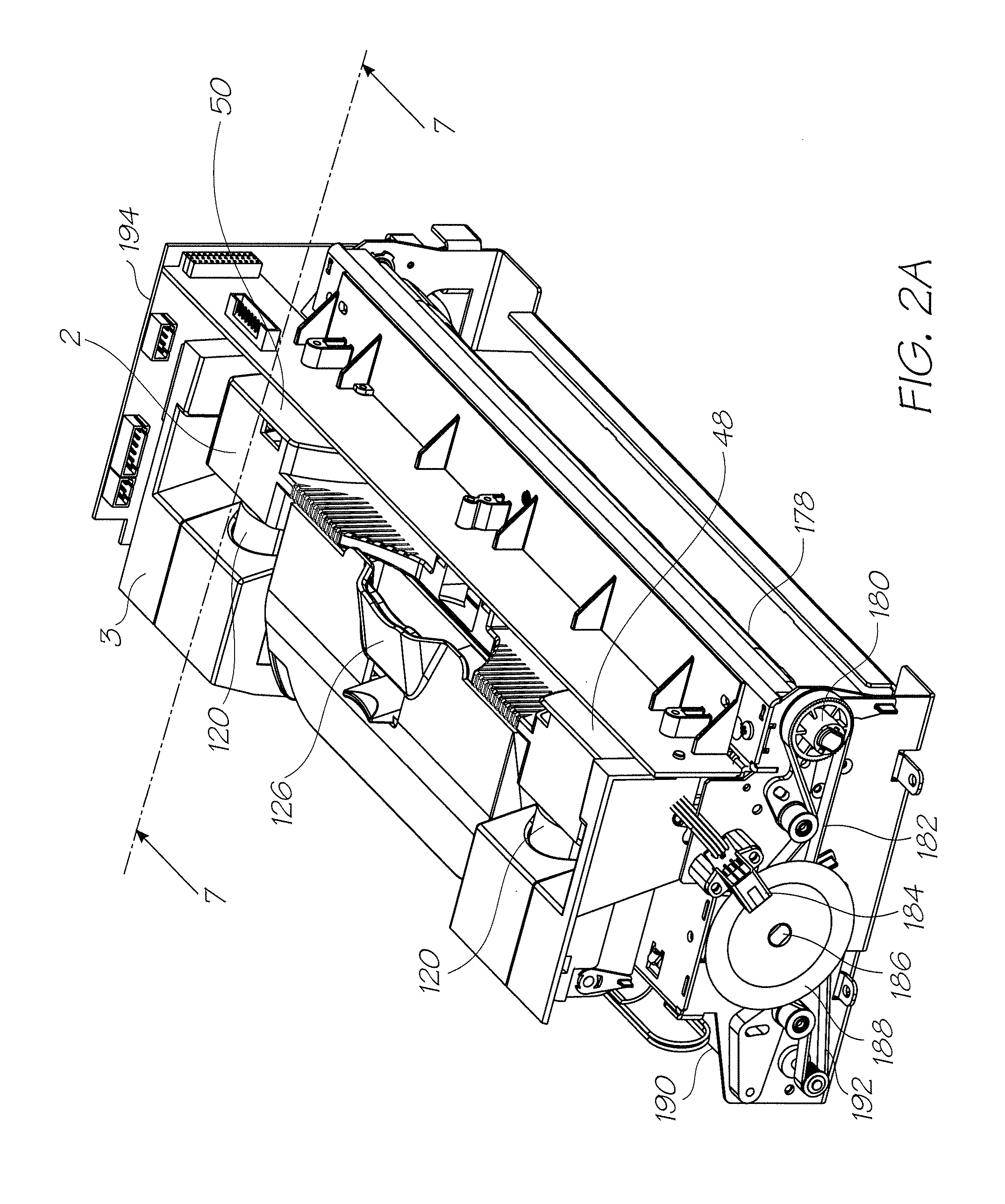 Rotating printhead maintenance facility with symmetrical chassis