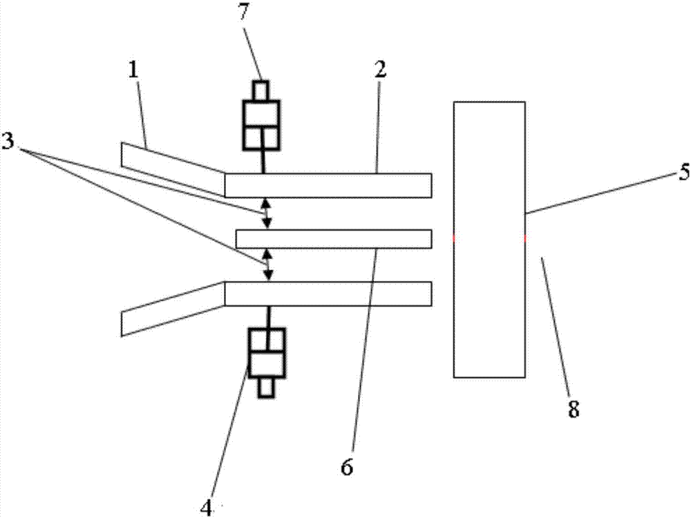 Method and device for improving opening degree control precision of finish rolling side guide plate