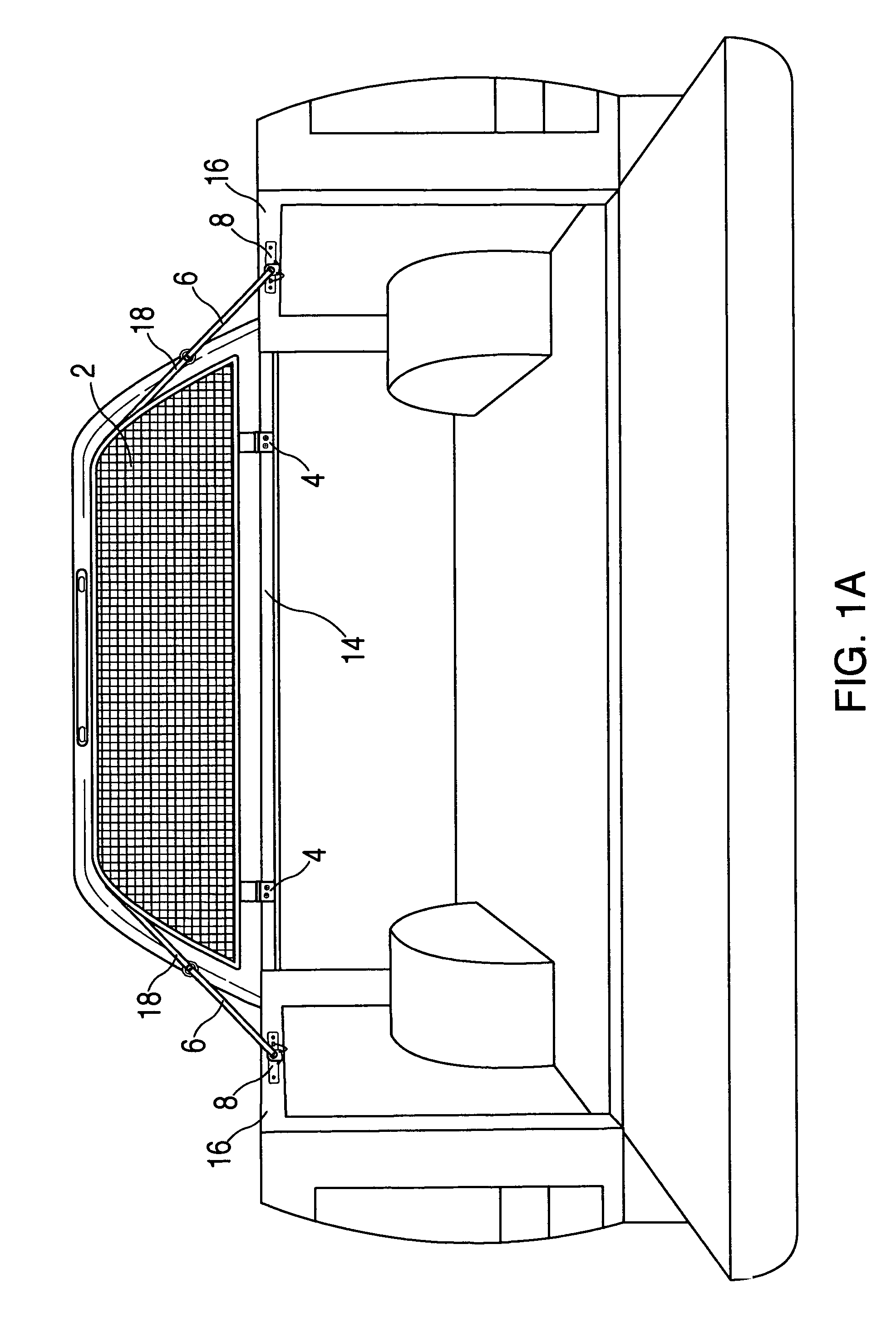 Collapsible truck cab safety barrier