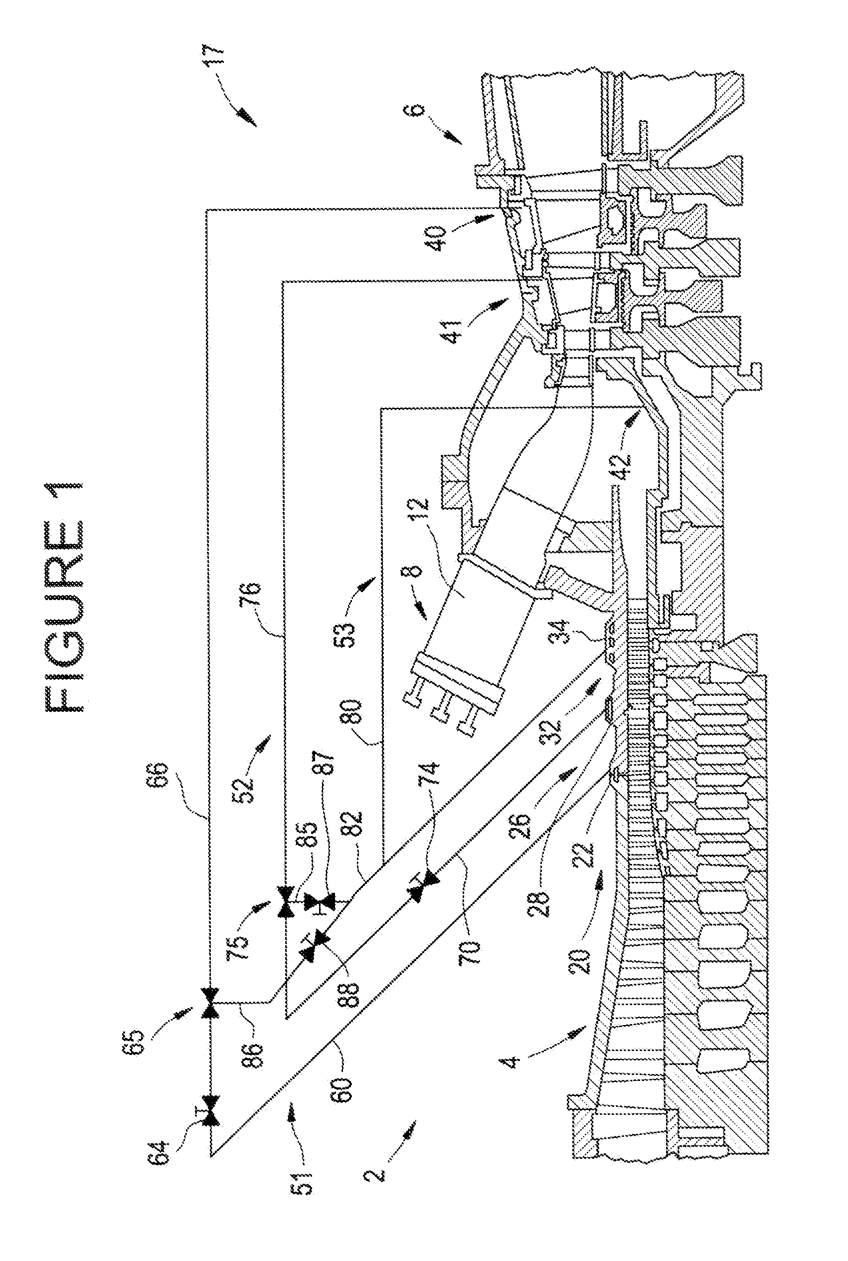 System for delivering air from a multi-stage compressor to a turbine portion of a gas turbine engine