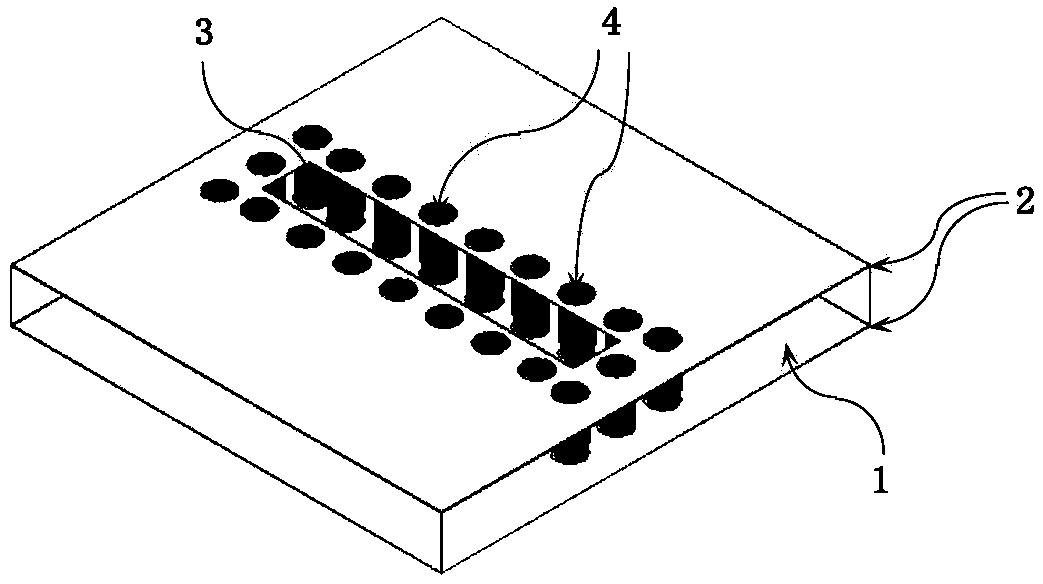 Vertical substrate integrated waveguide and vertical connection structure including the waveguide